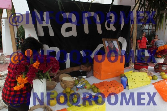 Altar como protesta ante feminicidios