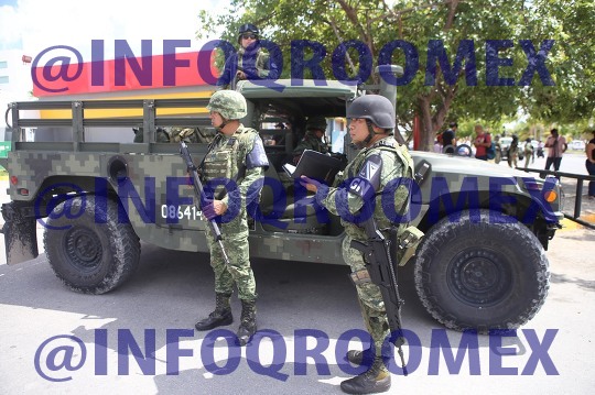 Guardia Nacional se “estrena” en Cancún con operativo