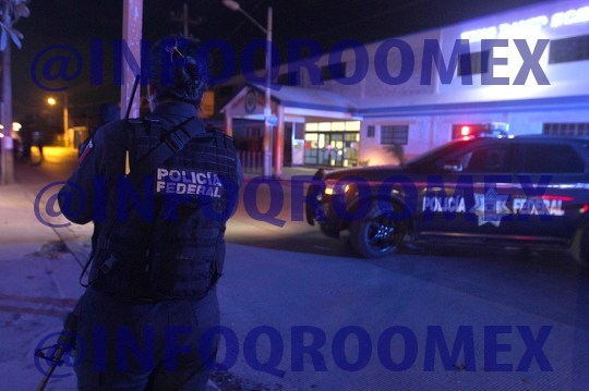Operativo de Federales  en  Av. Fonatur