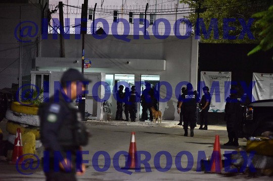 Operativo en Conjunto en el Cereso de  Cancún 