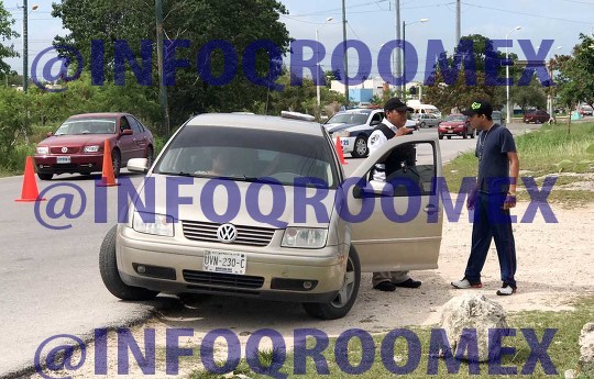 Operativo por autos polarizados 