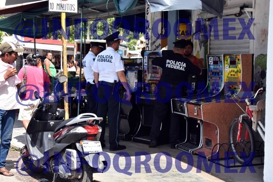 Policía Federal asegura maquinitas en FCP