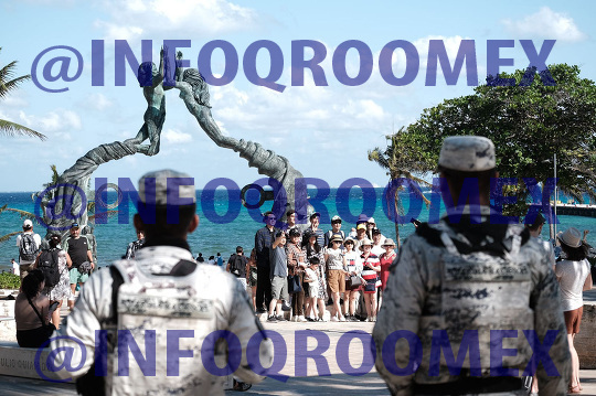 Seguridad en varios puntos de Playa del Carmen