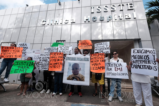 Denuncia familia al hospital del ISSSTE
